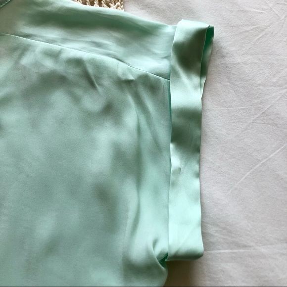 Light turquoise silky Express blouse - Picture 4 of 5